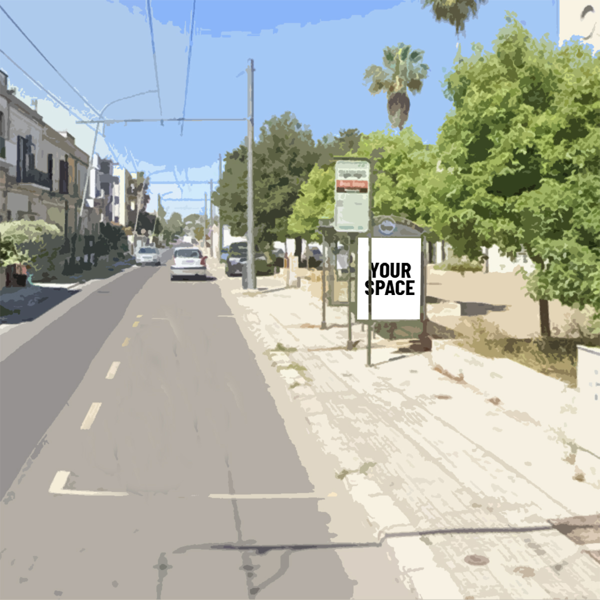 SPAZIO PUBBLICITARIO 100 x 140 Via Guglielmo Massaglia (LECCE) Dal 21/09/2026 al 15/11/2026 56 giorni